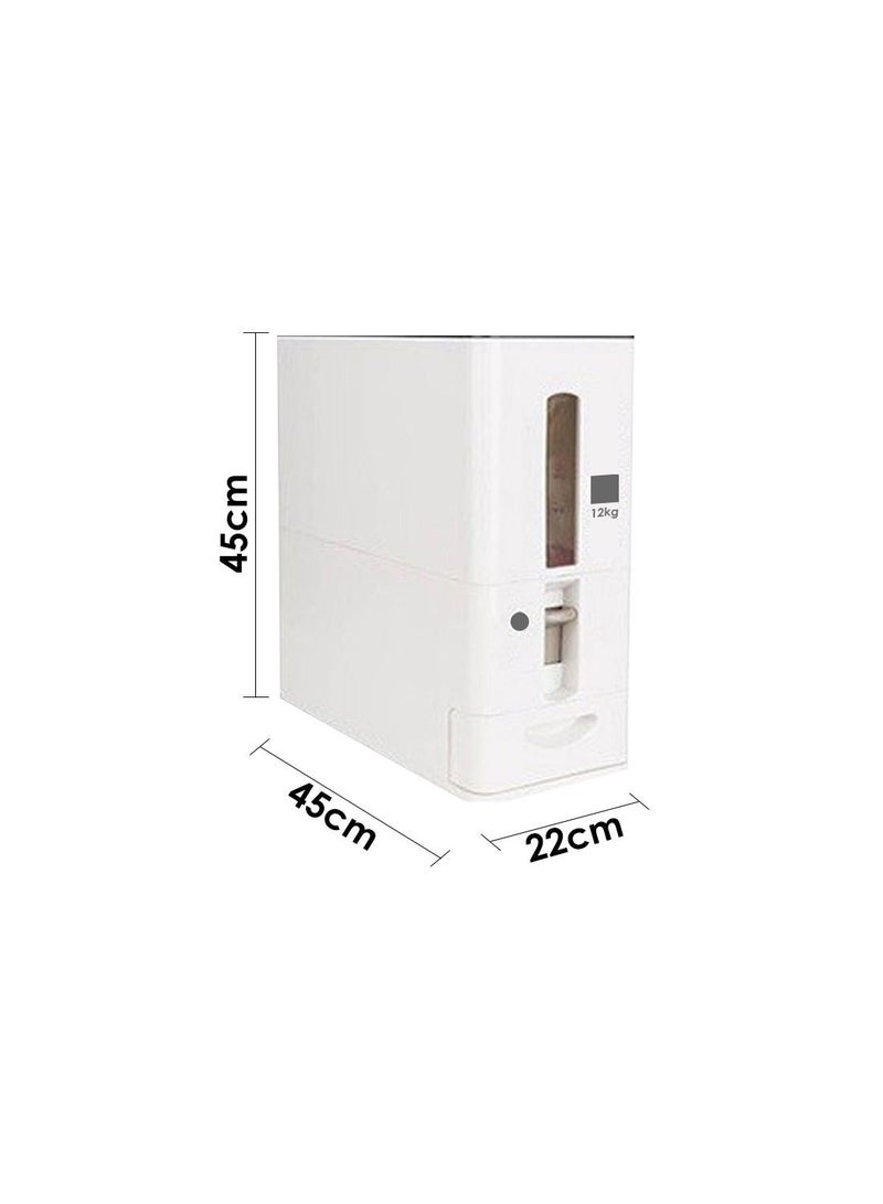 Auto Rice Dispense Air Sealed Storage Container Bin