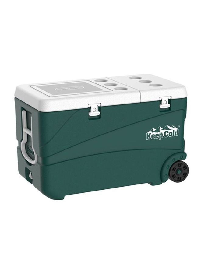 Keep Cold Deluxe Icebox Green/White 102Liters