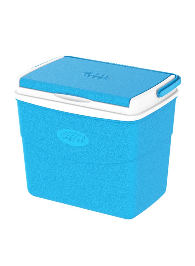 Keep Cold Plastic Picnic Cooler Icebox Lunchbox Blue 20.0Liters