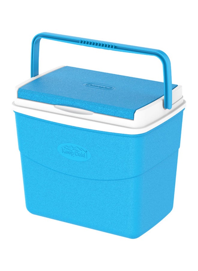 Keep Cold Plastic Picnic Cooler Icebox Lunchbox Blue 20.0Liters