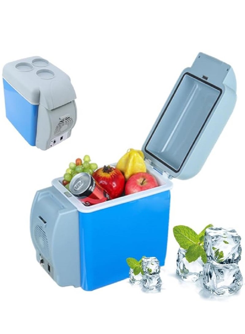 Car Refrigerator,Electric Cooler Warmer,7.5L Mini Fridge with 12v Dc,Portable Refrigerator Freezer Fridge Cooler for Cosmetics,Foods, Bedroom,Dorm,Office,Car