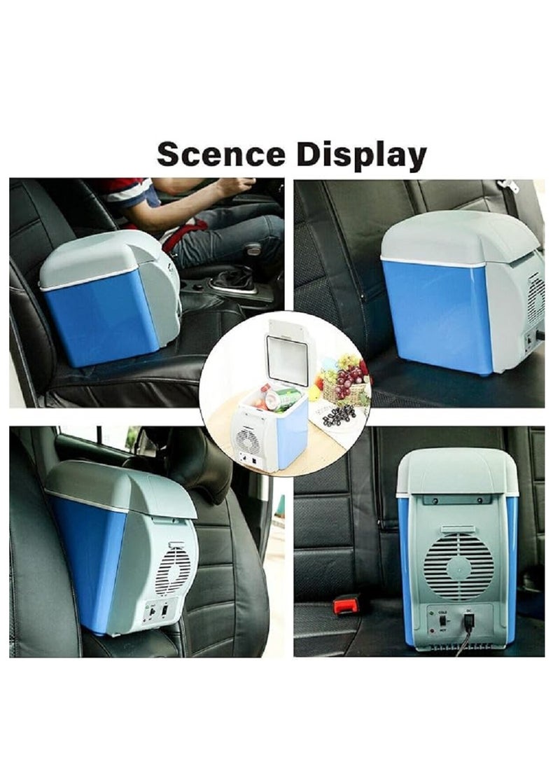 Car Refrigerator,Electric Cooler Warmer,7.5L Mini Fridge with 12v Dc,Portable Refrigerator Freezer Fridge Cooler for Cosmetics,Foods, Bedroom,Dorm,Office,Car