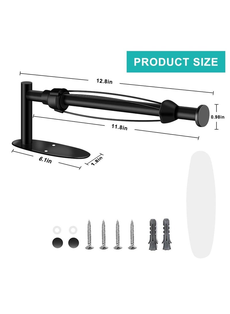 Paper Towel Holder Under Cabinet, Stainless Steel Wall Mount Roll Holder, with Damping Effect, Self-Adhesive or Drilled for Kitchen Bathroom, Upgrade Silver