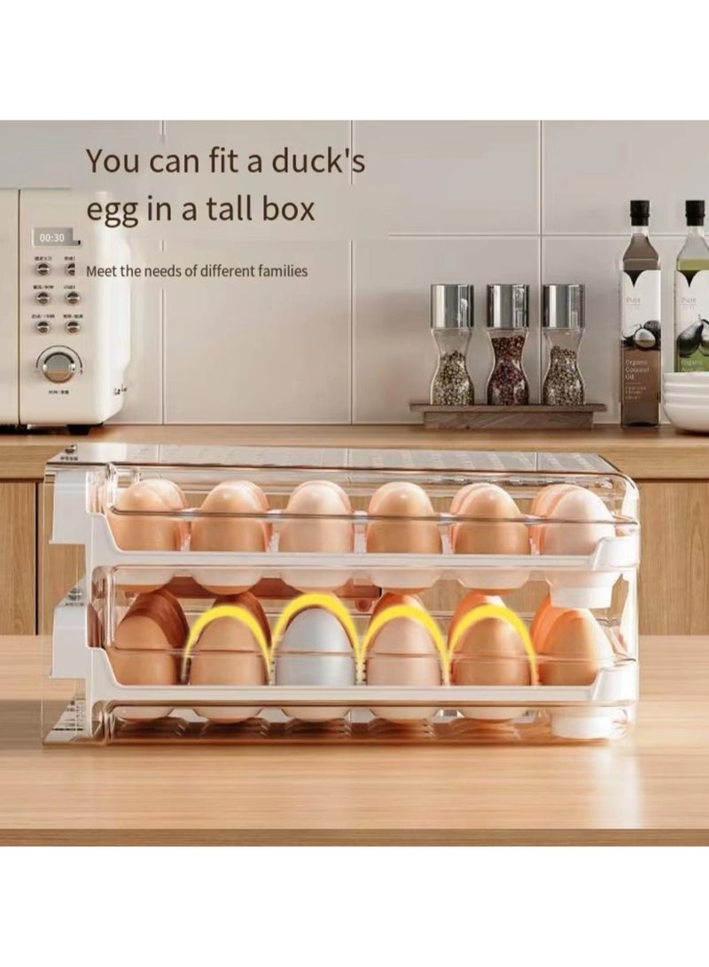 Double drawer egg rack storage box, suitable for refrigerators