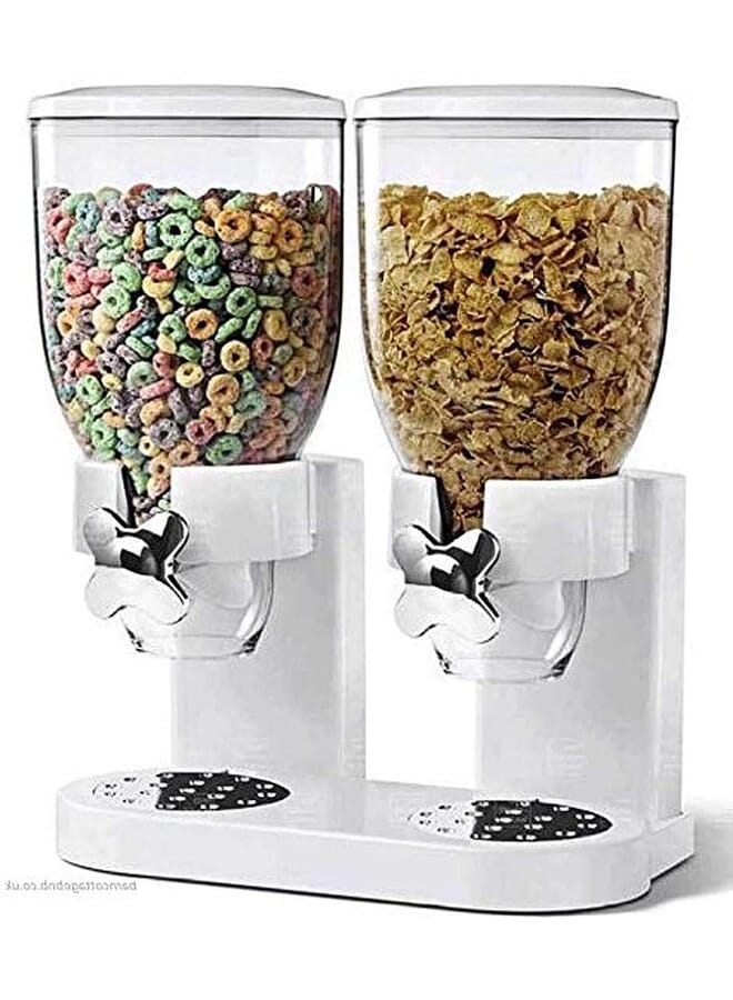 Dispenser Dry Food Dispenser White