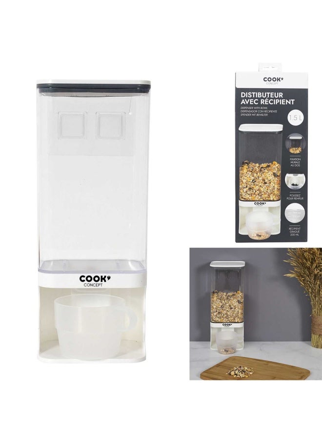 Cook Concept 1.5 Liter Dispenser With Bowl