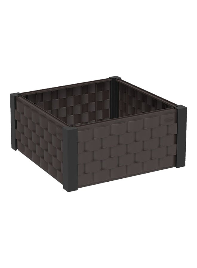 Square Raised Garden Bed Brown