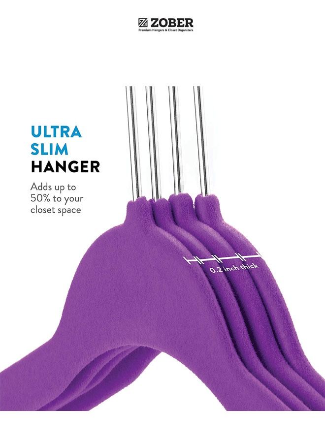 Nonslip Velvet Hangers, Shirt Hangers, Ultrathin Space-Saving