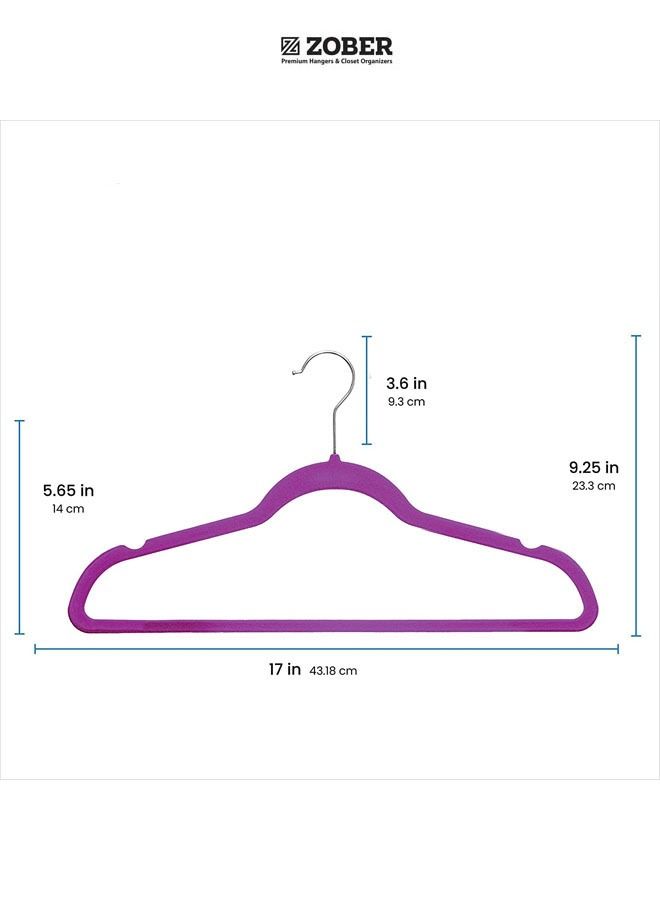 Nonslip Velvet Hangers, Shirt Hangers, Ultrathin Space-Saving