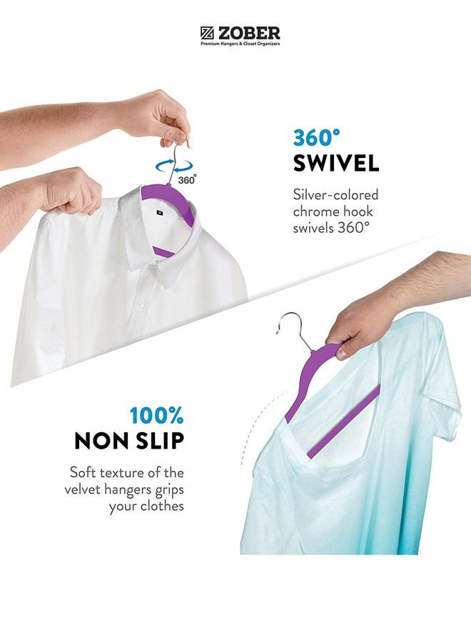 Nonslip Velvet Hangers Shirt Hangers Ultrathin Space Saving