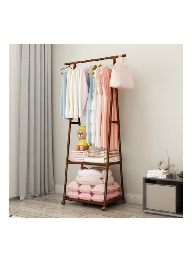 Multi Function Triangle Floor Standing Hanging Clothes Rack With Wheels For bedroom LivingRoom