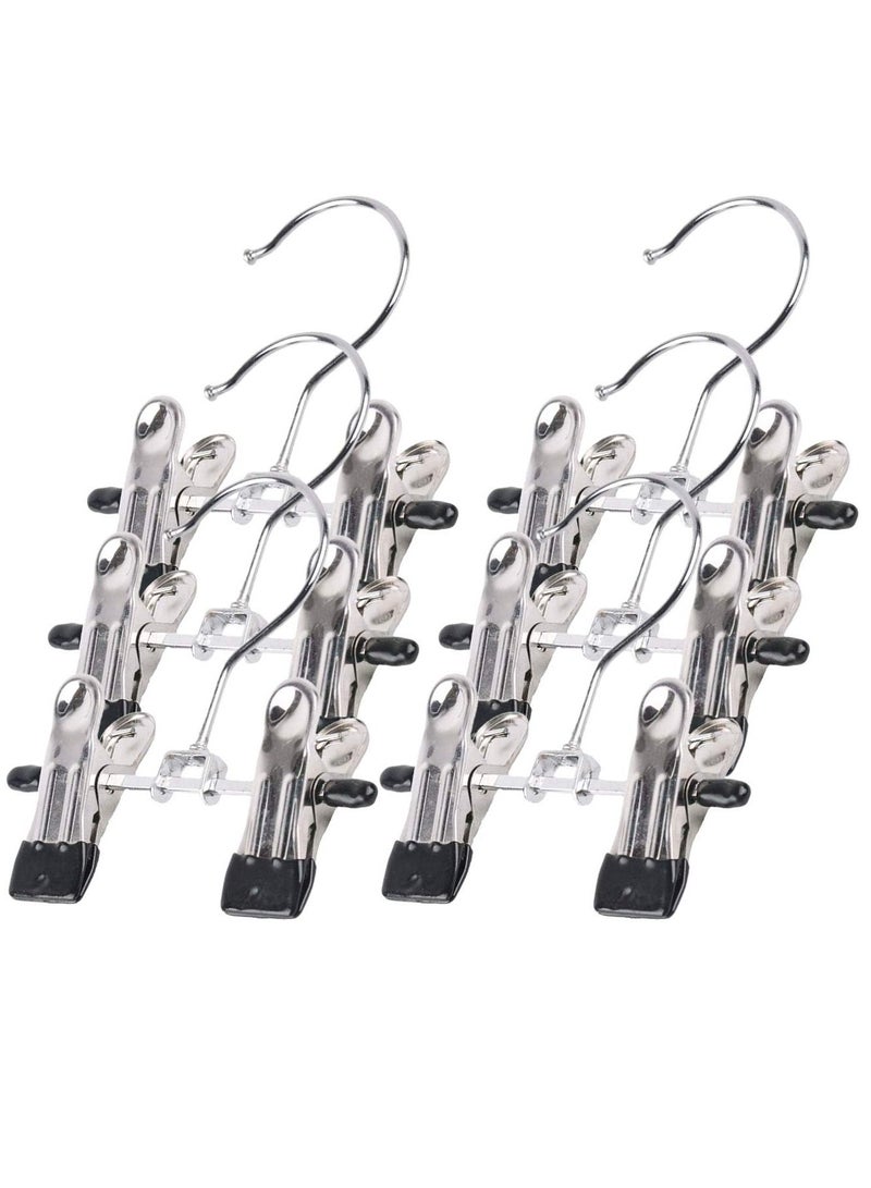 Double Adjustable Clips Boots Hangers, Shoe Rack Pet Baby Pants Folder, Multi Functional Travel Portable Space Saving Boots Socks Bags Hanging Clips Boot Holder Boot Organizer (6 Pcs)