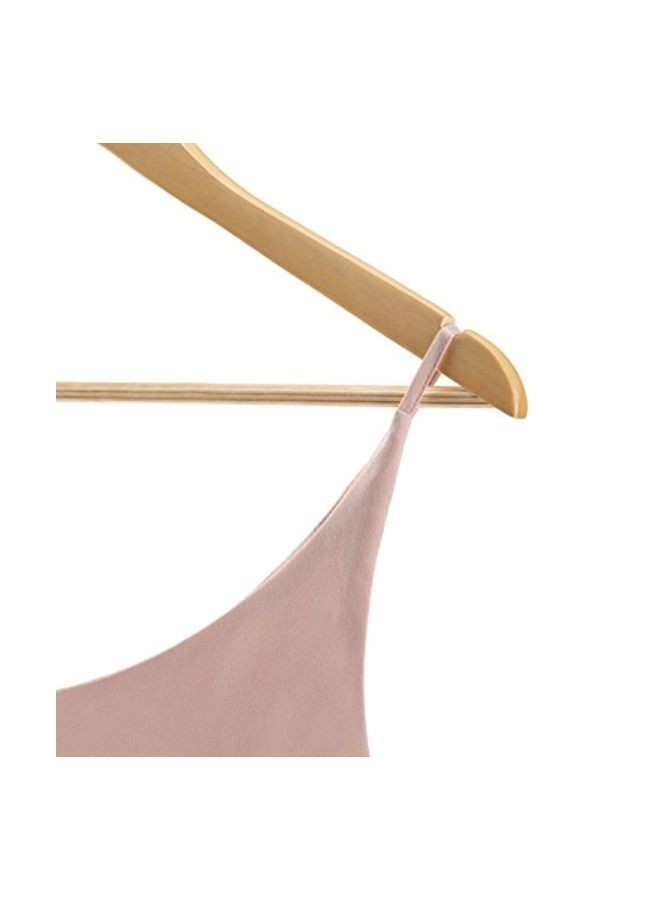 16-Piece Wood Suit Hangers Beige 0.44x 9.25x17.5inch