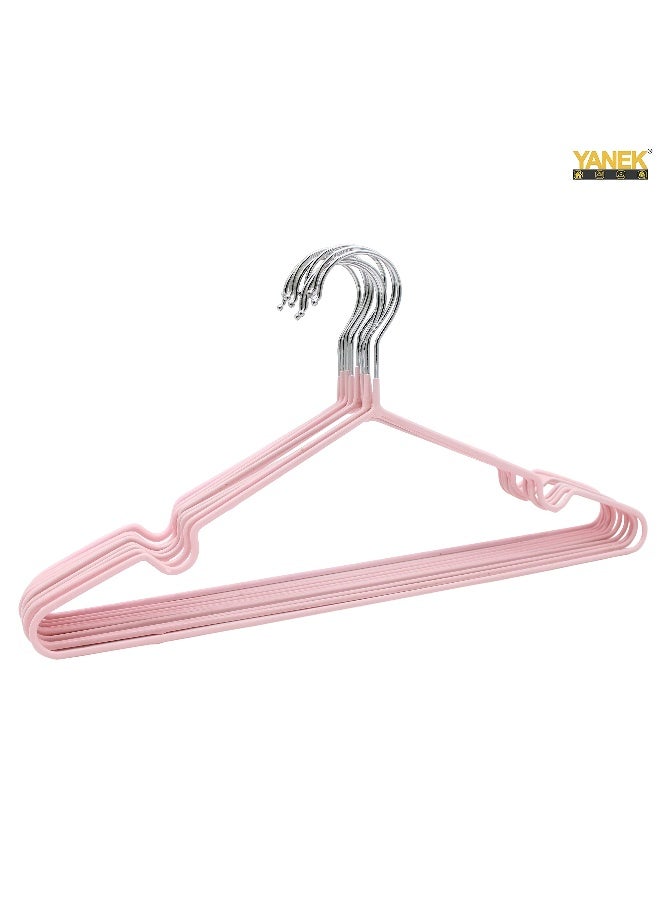 Metal Hangers For Shirt Coat Trousers Strong Anti Slip And Space Saving Rubber Coated 40 Cm Pink 50 Blue 40cm