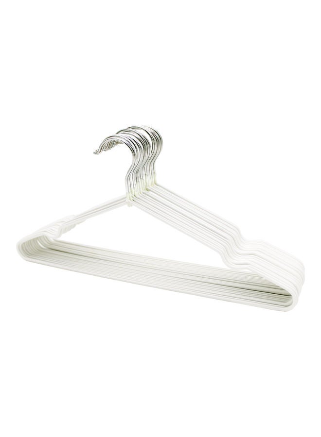 50-Piece Hangers White 40cm