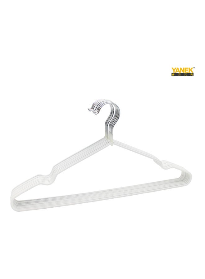 50-Piece Hangers White 40cm