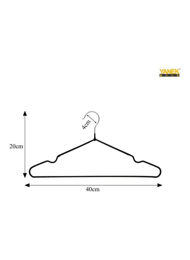 50-Piece Hangers Black 40cm