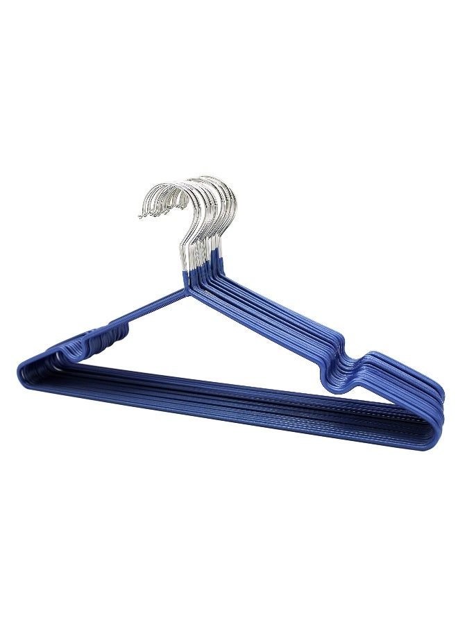 Metal Hangers For Shirt Coat Trousers Strong Anti Slip And Space Saving Rubber Coated 40 Cm Blue 50 Pink 40cm