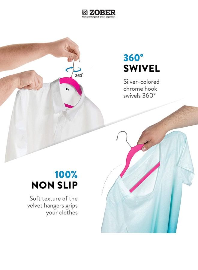 Nonslip Velvet Hangers, Shirt Hangers, Ultrathin Space-Saving