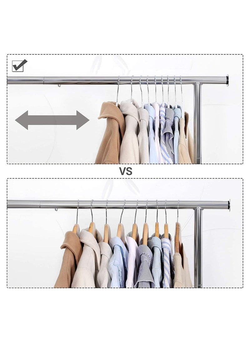 Clothes Hangers Heavy Duty Durable Standard Clothes Hanger Plastic Suit Coat Shirt Hangers 50 Pack Space Saving Clothes Hanger With Rubber Coating 16.5 Inches 50pcs Light Grey