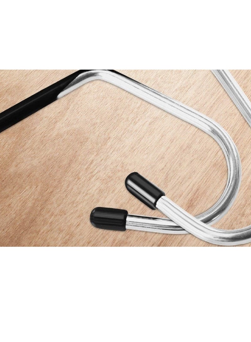 Pack Of 30 Trousers Pants Hangers,Metal Hangers With Non-Slip Coating,Open End Hangers.