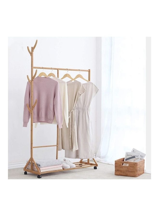 100-Piece Wooden Cloth Coat Hanger With Grips Set