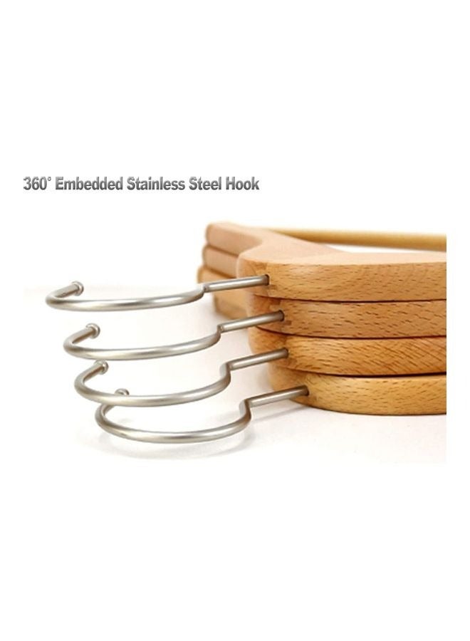 100-Piece Wooden Cloth Coat Hanger With Grips Set