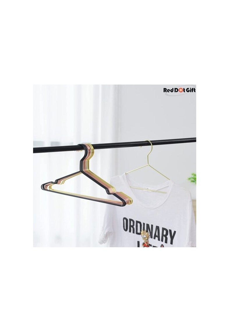 Red Dot Gift 20-Pack Golden Color Strong Metal Hangers 42cm Clothes Hangers, Coat Hanger, Standard Suit Hangers (Golden, 20)