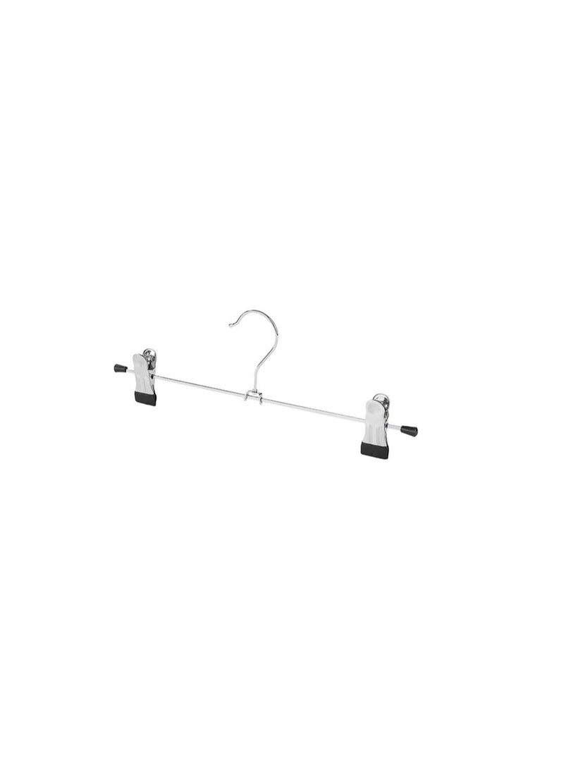 Red Dot Gift 25-Pack Pants Hangers, 12 Inch ( 30cm ) Trouser Hangers, Adjustable Metal Pants Hanger, Skirt Hangers With Clips Space Saving Hangers For Jeans (25)