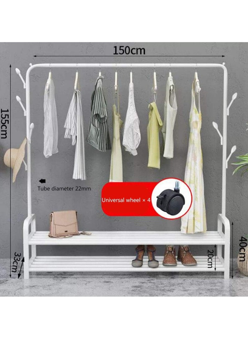 Stainless Steel Drying Rack Standing Clothes Hanger Dry Cloth Stand Garment Racks