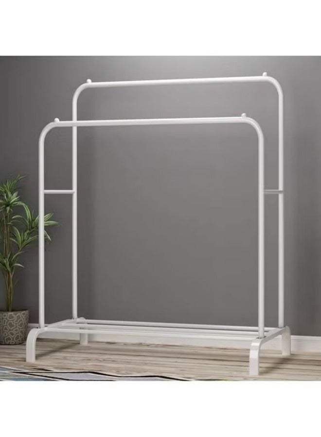 Clothes Organizer And Holder Metal Stand White 110*54*150cm
