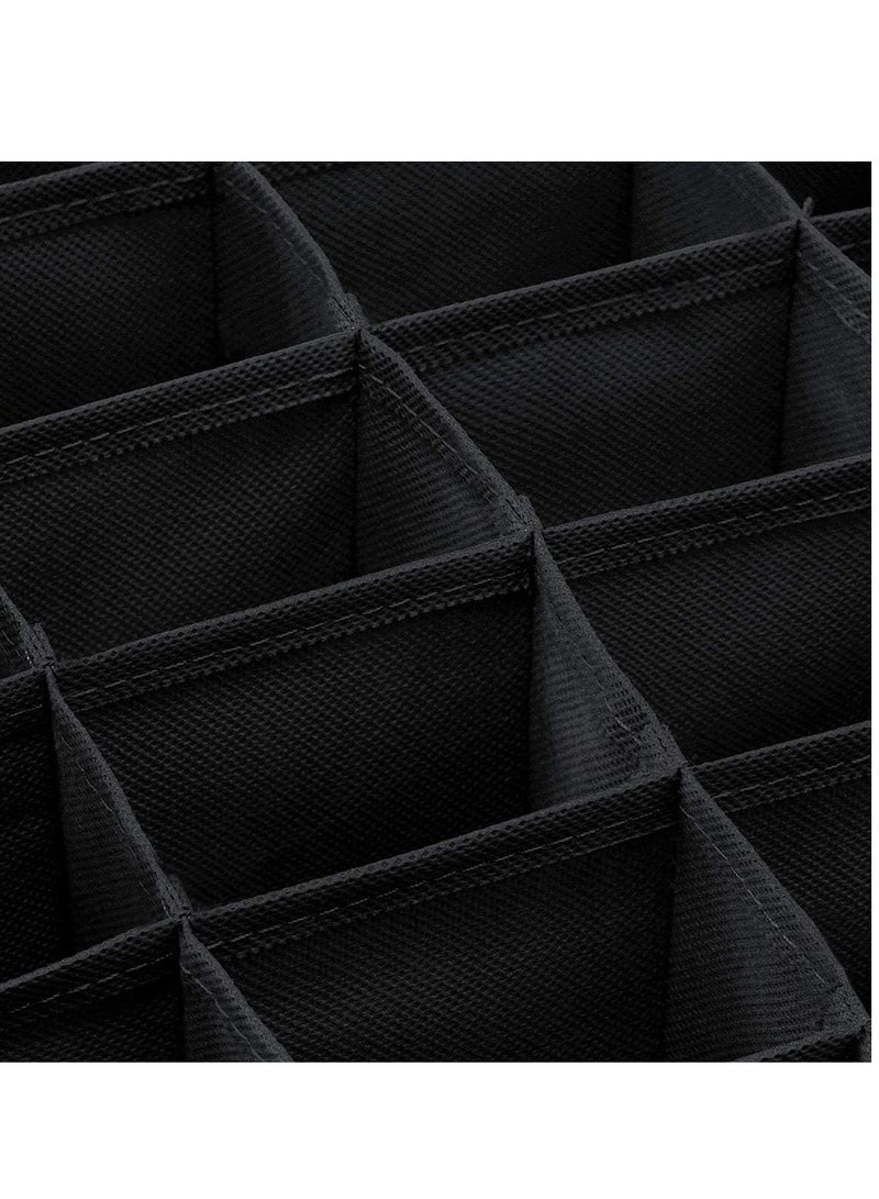 Bra Organiser Closet Underwear Organizer Set of 4 Black