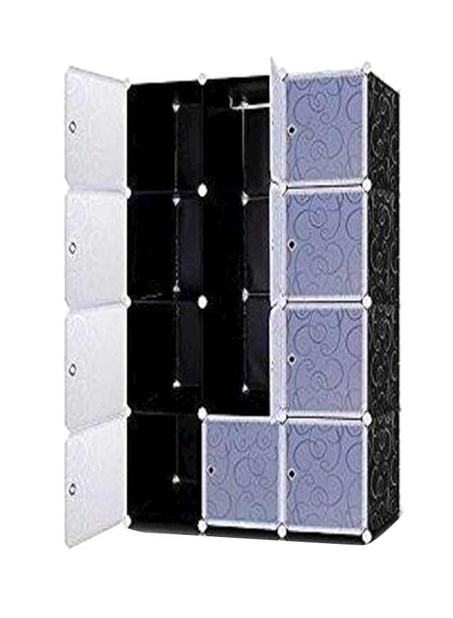 16 Cube Storage Cupboard Cabinet Wardrobe () Black