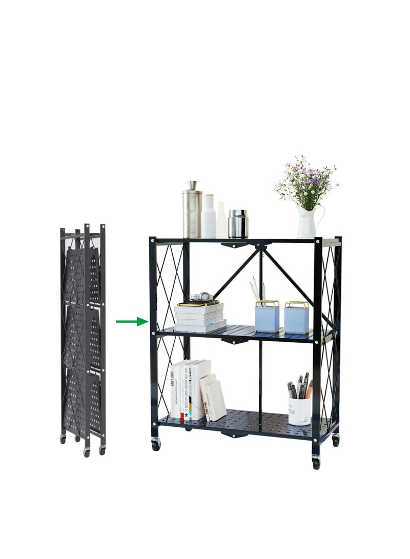 2-Tier Rack Black 122x9x39cm