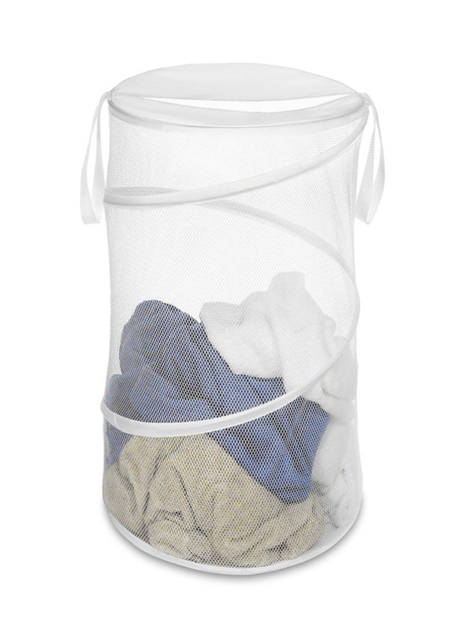 Collapsible Laundry Hamper White