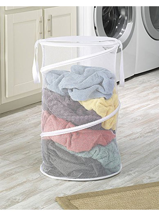 Collapsible Laundry Hamper White