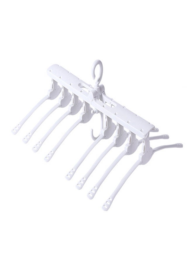 Multilayer Folding Clothes Hanger White 53 x 43cm