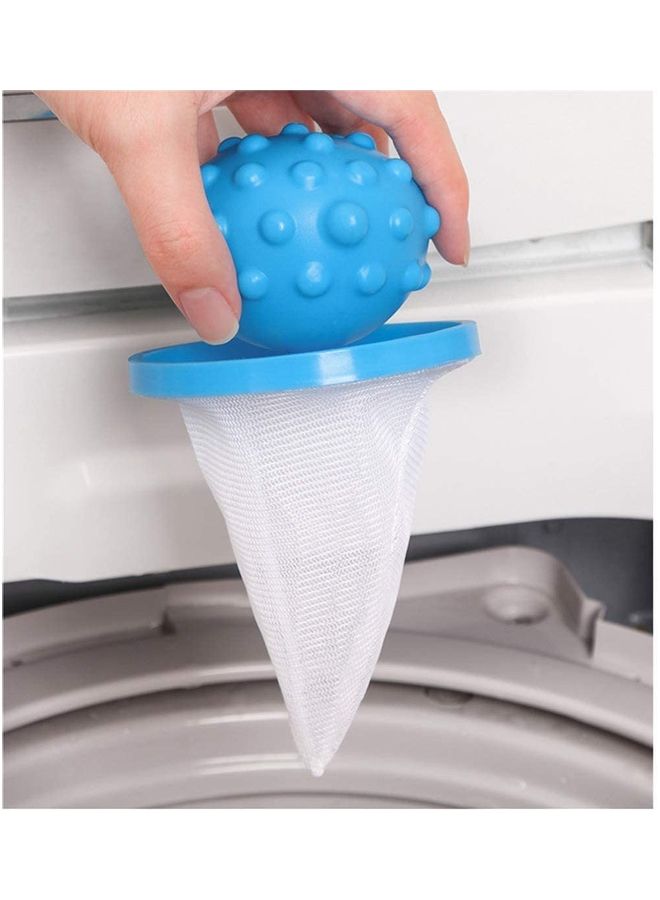 6-Piece Washing Machine Lint Filter Bag Blue