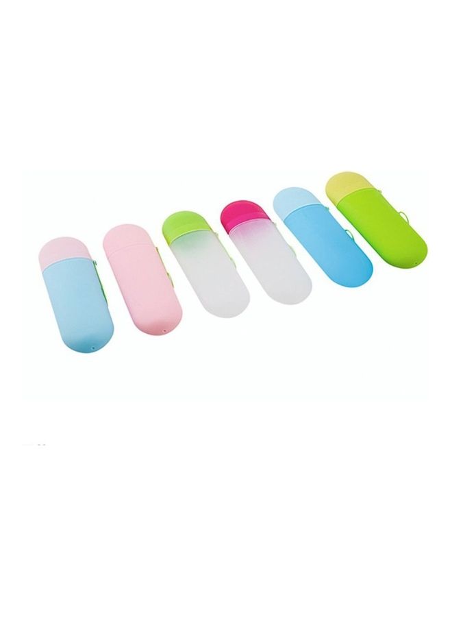 toothbrush strorage box travel portable toothpaste hairbrush storage tube green+transparent 20*6.3*4cm