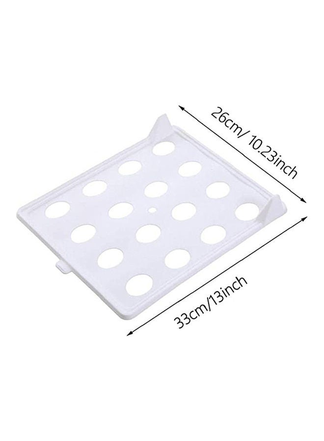 10-Piece Shirt Folder And Organizer For Closet White
