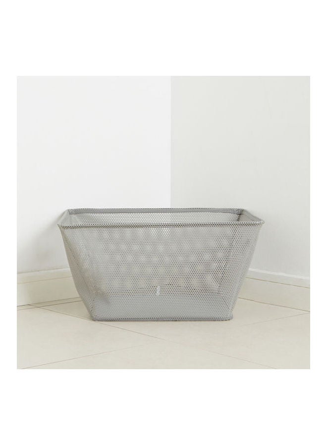 Mesh Large Laundry Basket Grey 31.9X45.9X58cm