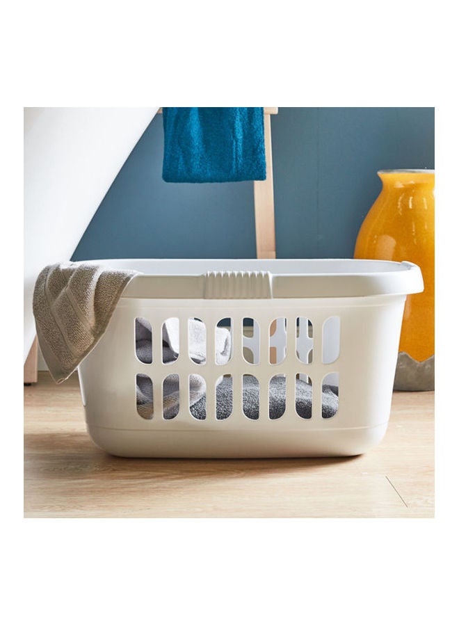 Casa Laundry Basket White 39X60X30.5cm