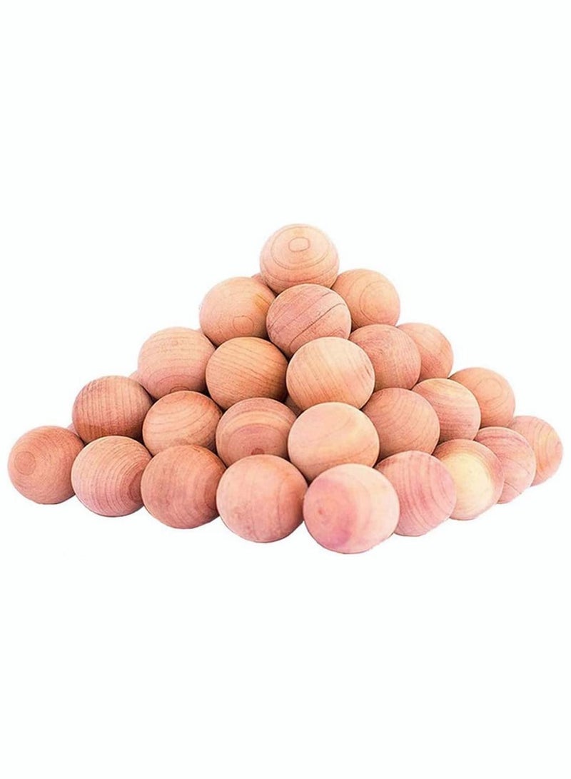 50 Cedar Wood Anti Moth Repellent Balls Drawer Fresheners