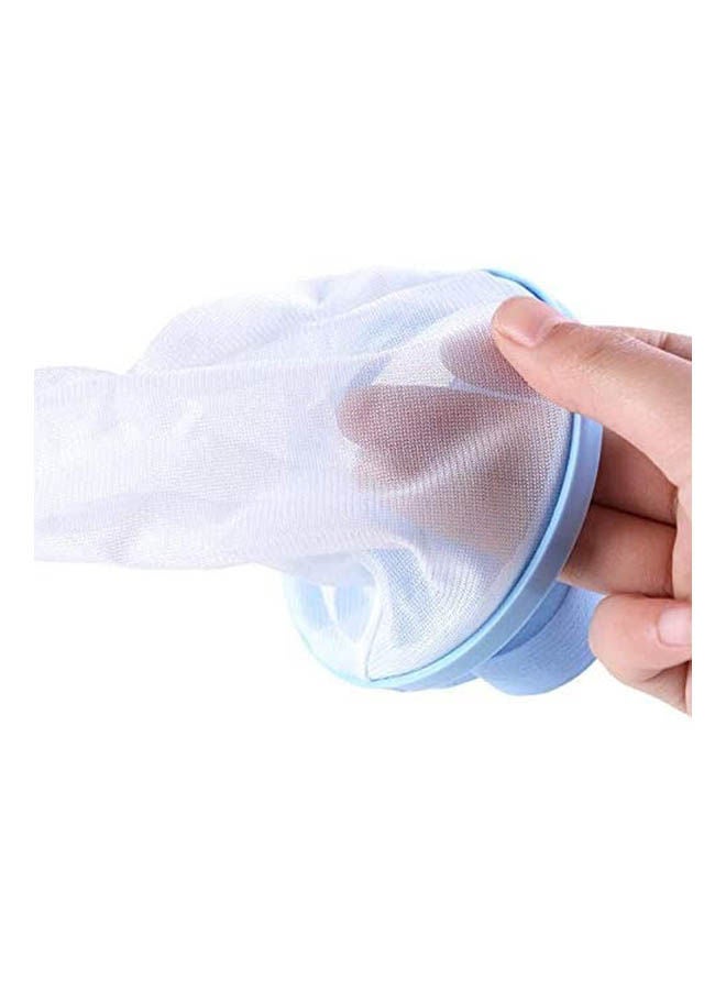 Lint Hair Catcher Mesh Pouch Washing Machine Laundry Filter Bag Blue
