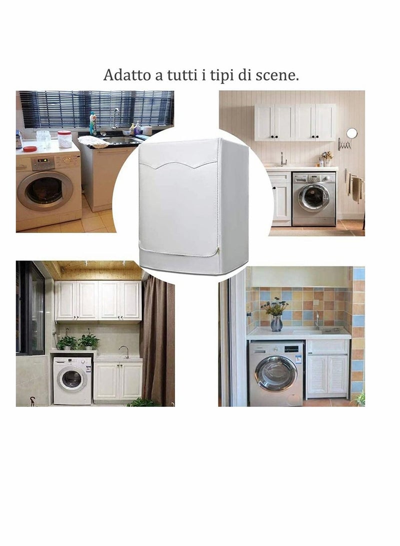 Washing Machine Cover, Sunscreen Dustproof Cover For Front Load Washer Protection For Home Laundry, Dust proof and Anti-aging Anti-ageing Water Resistant of Washing Machine