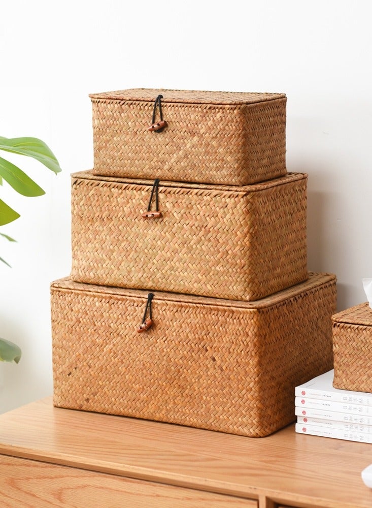 Handwoven Storage Basket Set of 3pcs