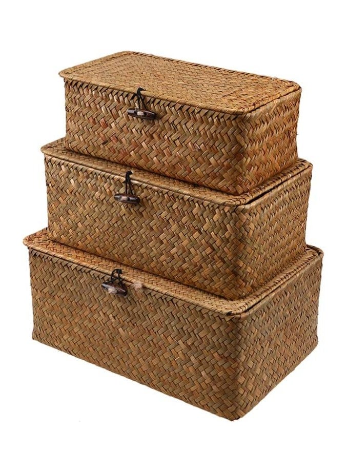 Handwoven Storage Basket Set of 3pcs