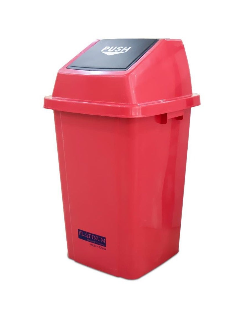 Durable Quadrate Garbage Bin | 100LTR | RED