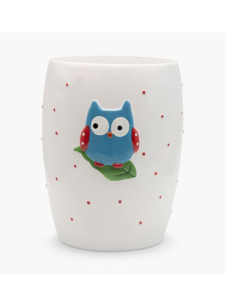 Owl Waste Bin 19x19x24.5cm Multicolour