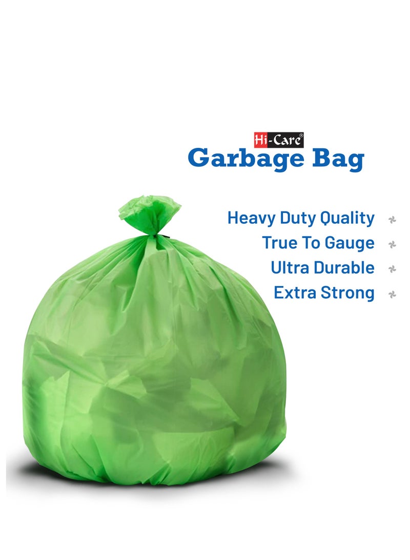 Garbage Bag Green 80X110cm 25 micron 100 Bags Heavy Duty Oxo Biodegradable Plastic bag Large Trash Bags dustbin bags waste bag office bag strong and durable bin Bag Garbage bag Large